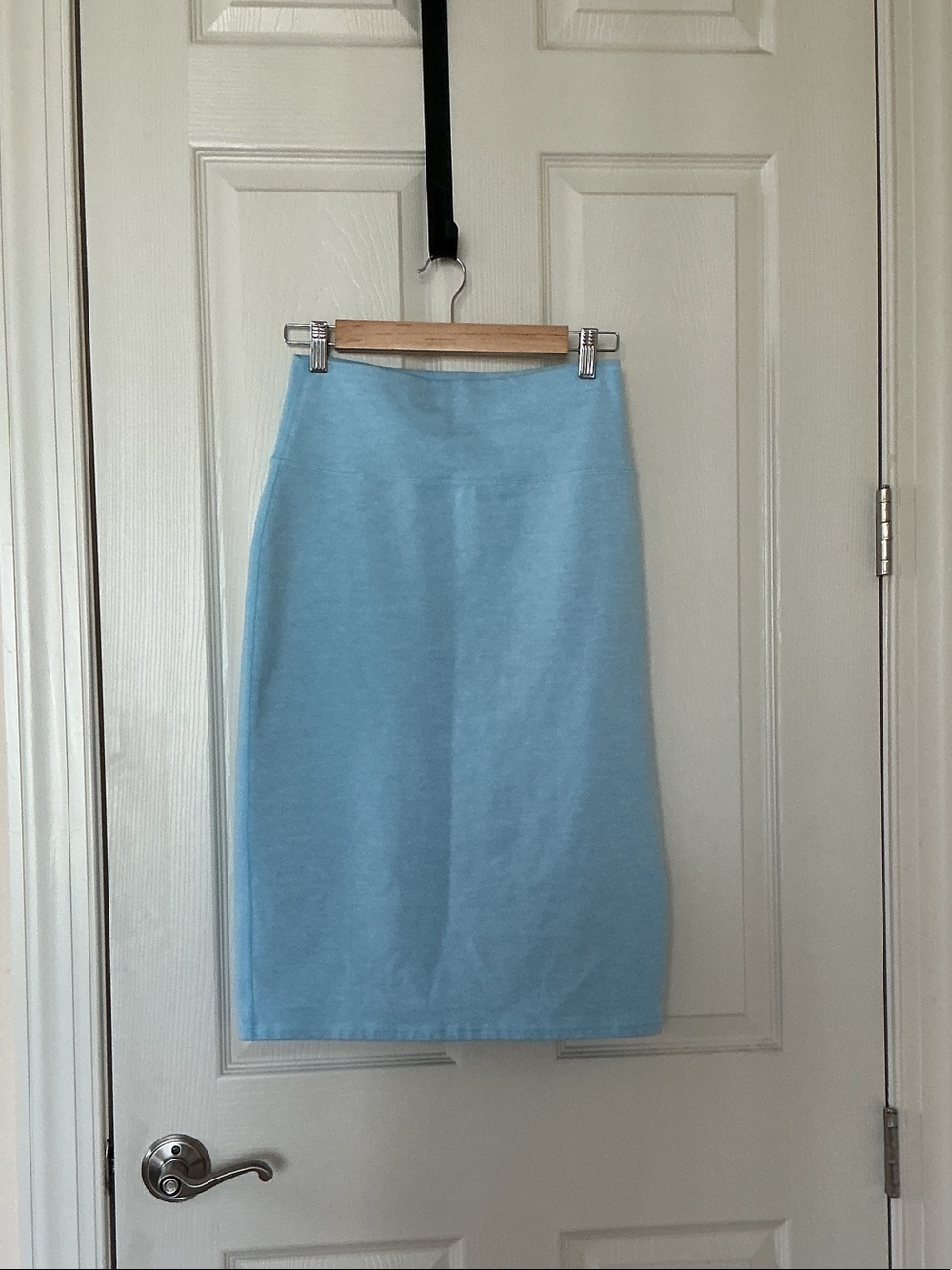 aerie Sky Blue Pencil Skirt